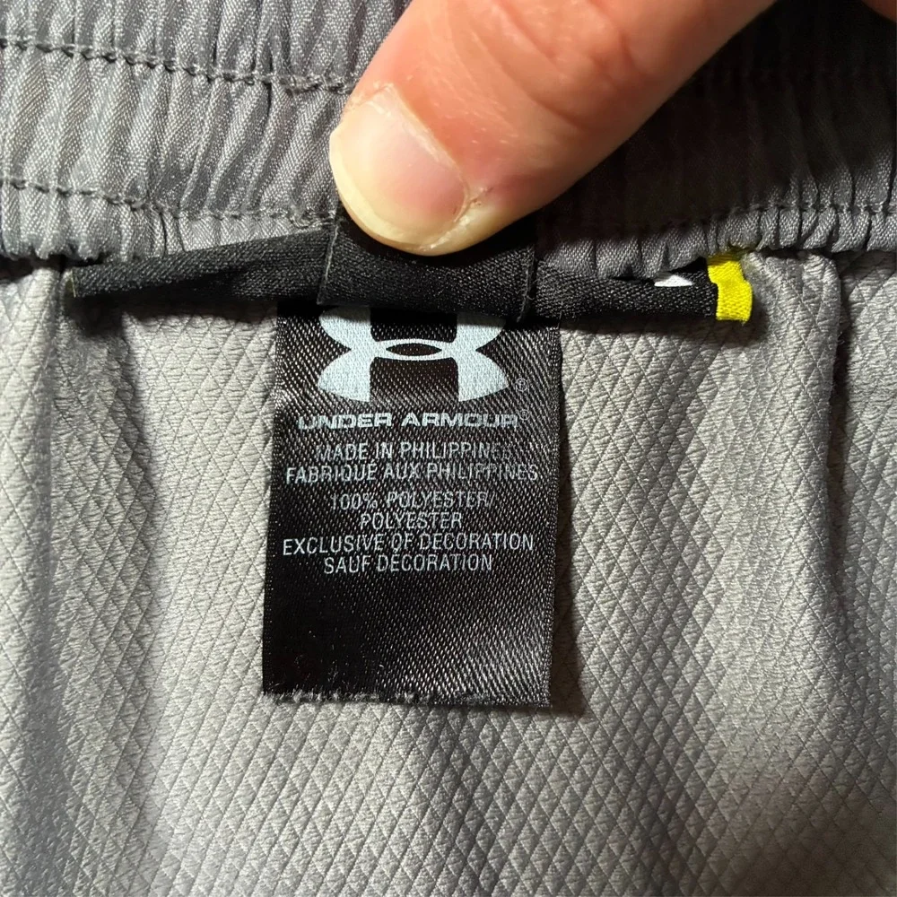 Under Armour Mens Pants Size Medium Gray Pull On Loose Fit Ankle Zip Outdoor‎